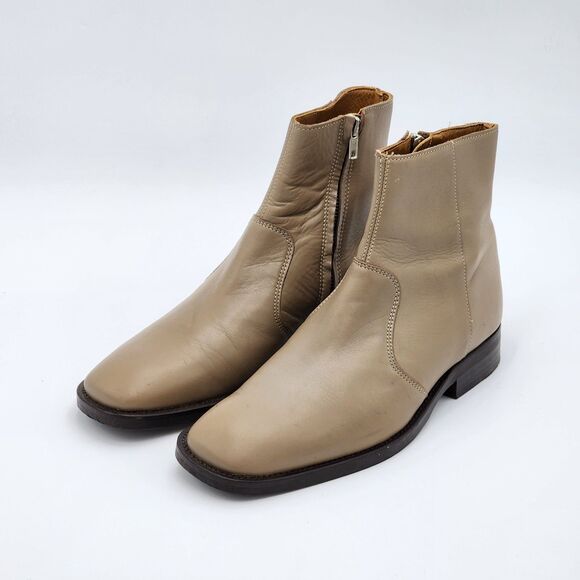 Zara Man Tan Leather Ankle Boots Men\'s Size 39 EU main image 8